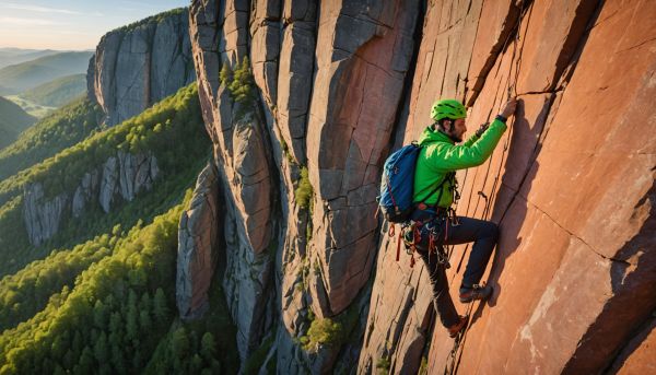 L'escalade sur les roches de grès vosgiennes